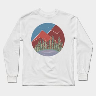 Snowy Mountains / Nature Camping Trip Long Sleeve T-Shirt